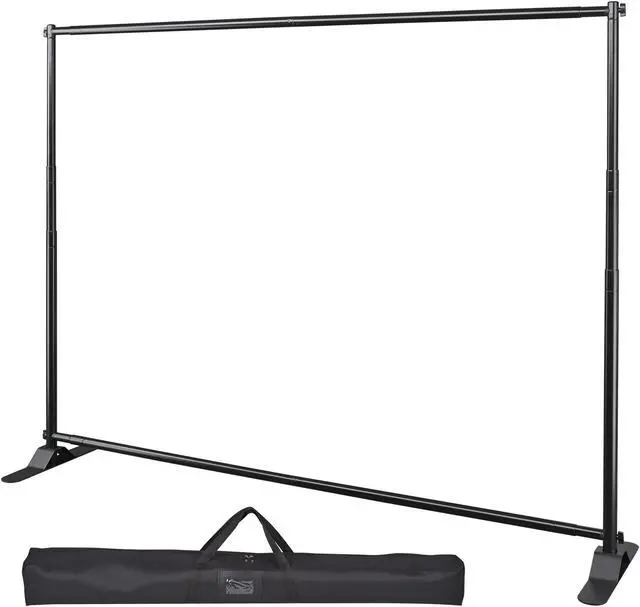 Alt view image 2 of 7 - Large Tube 8x10 Step and Repeat Backdrop Telescopic Banner Stand Adjustable