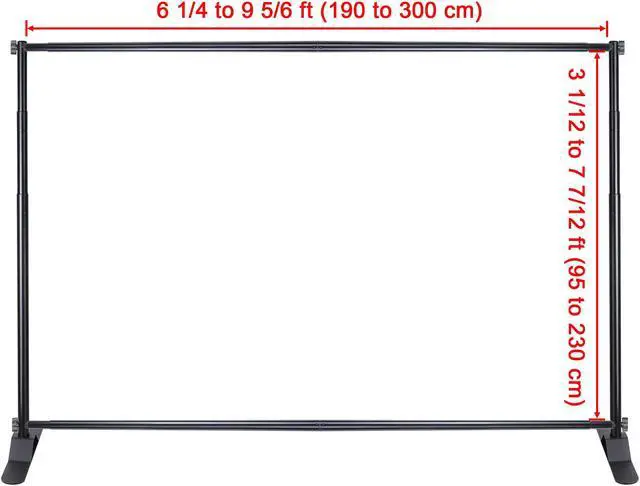 Alt view image 4 of 7 - Large Tube 8x10 Step and Repeat Backdrop Telescopic Banner Stand Adjustable