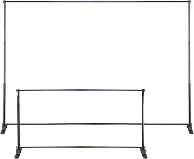 Alt view image 5 of 7 - Large Tube 8x10 Step and Repeat Backdrop Telescopic Banner Stand Adjustable