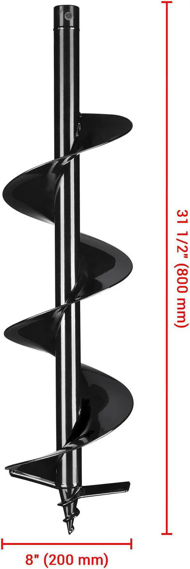 Alt view image 4 of 6 - Yescom 8" Earth Auger Bit Bulb Planter Tool Planting Flower Fence Post Garden Spiral Hole Gardening Project