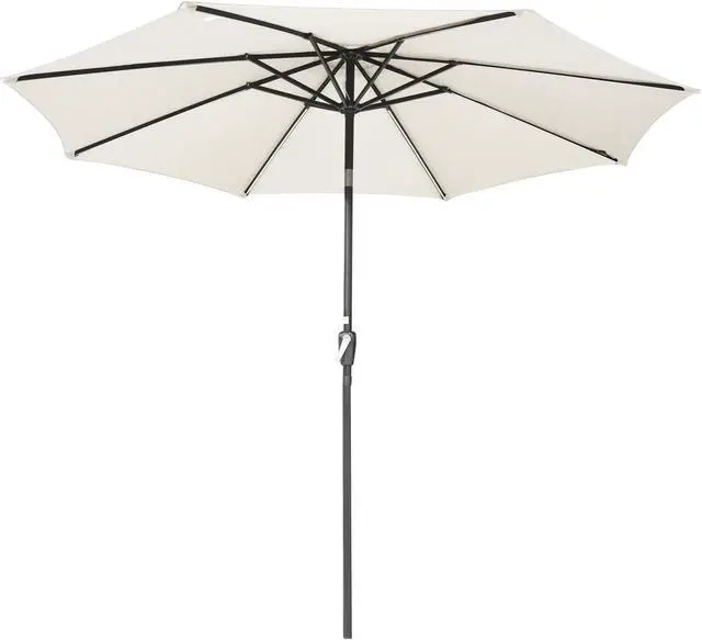 Alt view image 2 of 7 - 9ft Solar LED Patio Umbrella Outdoor Yard Parasol Pool Sunshade Tilt with Crank