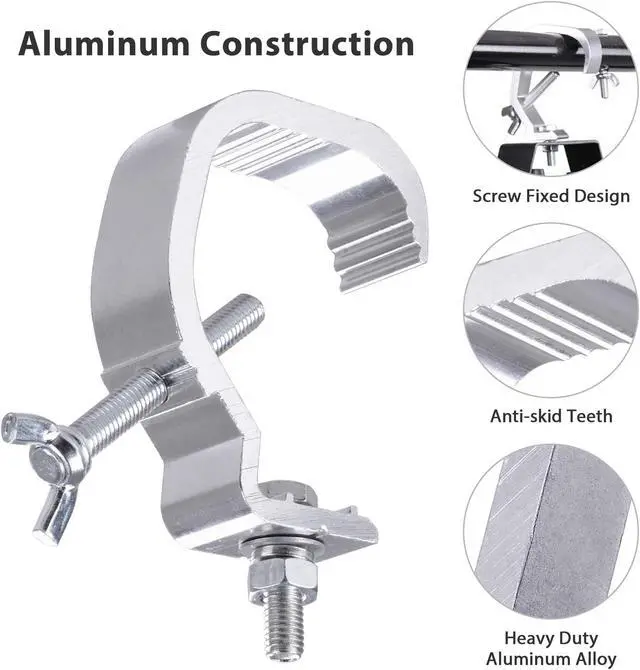 Alt view image 4 of 7 - Small Stage Light Hook Aluminum Alloy Clamp Mount Par LED Moving Head Beam Disco
