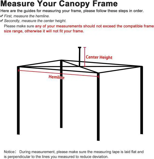 Alt view image 6 of 7 - Instahibit 9.6x9.6Ft Canopy Top for 10ft tent UV50+ Replacement Cover Outdoor