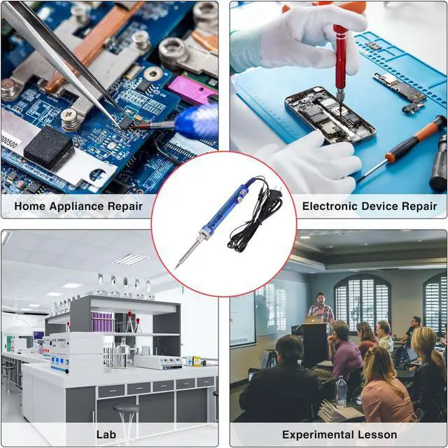 Alt view image 4 of 7 - Electric Lead-Free Welding Iron Gun Soldering Station Adjustable Temperature