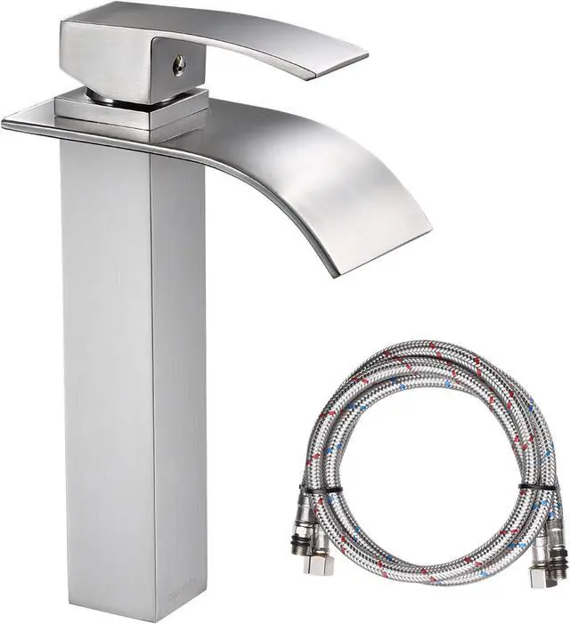 Main image of Aquaterior® Modern 1 Hole Bathroom Faucet Vanity Sink Basin 1 Handle DIY Installation Kitchen BN