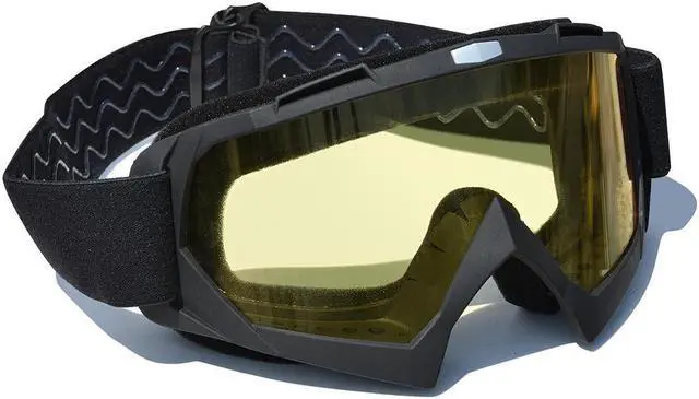Alt view image 2 of 7 - AHR GOG01 Motorcycle Goggles Riding Motocross Snowmobile Dirt Bike Off Road ATV Lens