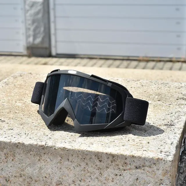 Alt view image 7 of 7 - AHR GOG01 Motorcycle Goggles Riding Motocross Snowmobile Dirt Bike Off Road ATV Lens