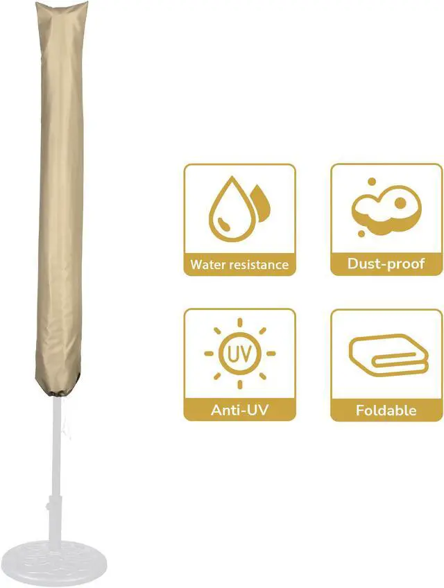 Alt view image 3 of 7 - Yescom Outdoor Patio Umbrella Protective Cover Bag Polyester UV Resistance 9 to 13 Ft