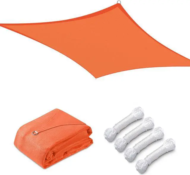 Main image of Yescom 12x12 Ft 97% UV Block Square Sun Shade Sail HDPE Canopy Patio Backyard Pool Lawn