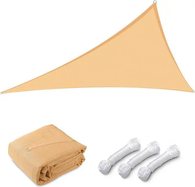 Main image of Yescom 22 Ft 97% UV Block Triangle Sun Shade Sail Canopy Outdoor Patio Pool Cover Net