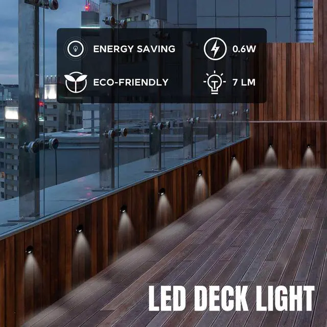 Alt view image 3 of 7 - 10x LED Deck Stair Light Waterproof Yard Garden Pathway Patio Landscape 12V Lamp