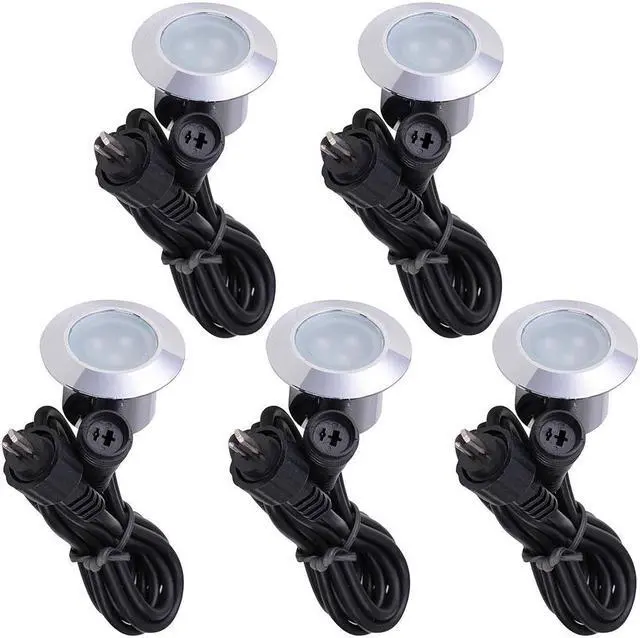 Main image of Set of 5 Deck Light Decor Commercial Outdoor Romantic Stair Lamp Cool White Hotel Garden Lamp