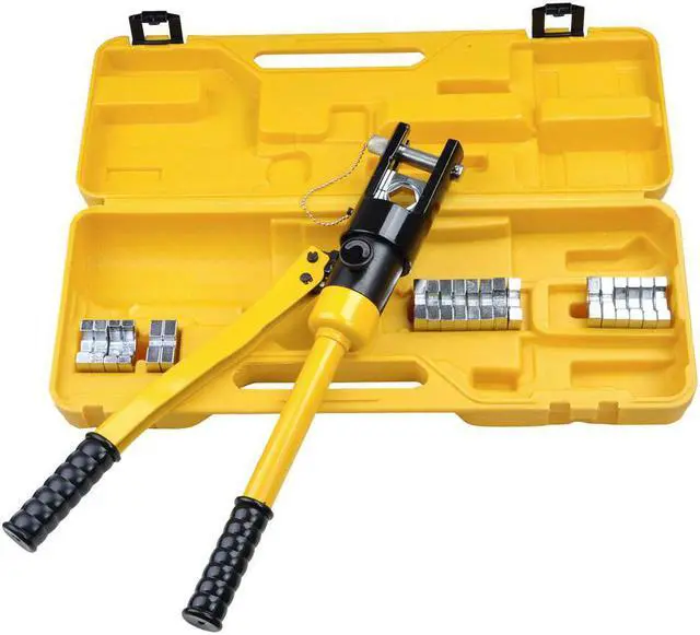 Main image of 16 Ton Hydraulic Wire Crimper Crimping Tool 11 Dies Battery Cable Lug Terminal