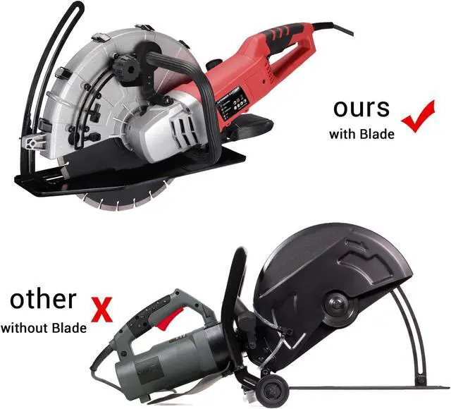 Alt view image 7 of 7 - Yescom 14" Electric Concrete Saw Disc Cutter Wet Dry Circular Blade for Granite Stone