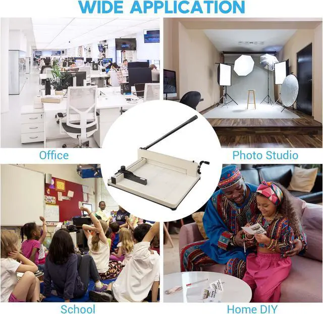 Alt view image 6 of 7 - 17 Blade A3 Large Paper Cutter Guillotine 400 Sheets Cutting Craft Trimmer