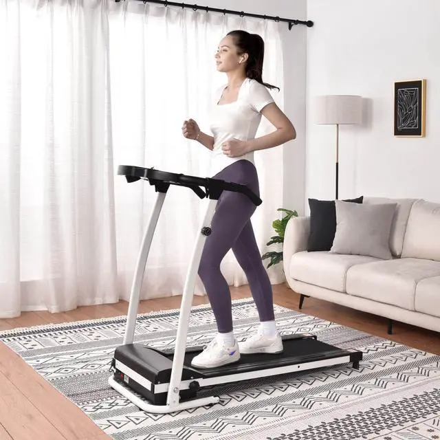 Alt view image 12 of 14 - 1100W Folding Electric Treadmill Portable Power Motorized Machine Running Jogging Gym Fitness