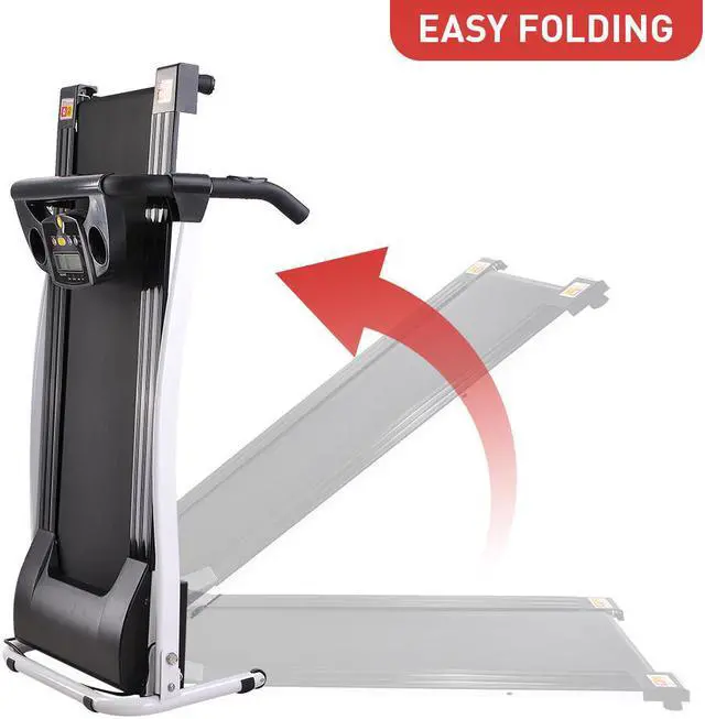 Alt view image 11 of 14 - 1100W Folding Electric Treadmill Portable Power Motorized Machine Running Jogging Gym Fitness