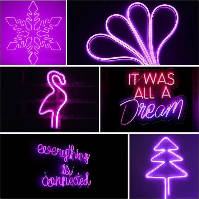 Alt view image 2 of 7 - 50 Ft DELight Neon LED Light Strip Rope Tube Wire Flexible Party Home Decoration