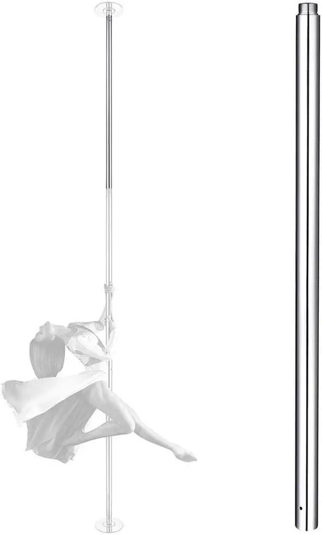 Alt view image 2 of 3 - Yescom 3.3 FT Chrome Dancing Pole Extension for 45 mm Professional Pole Fitness Spinning Pole Accessories, Silver