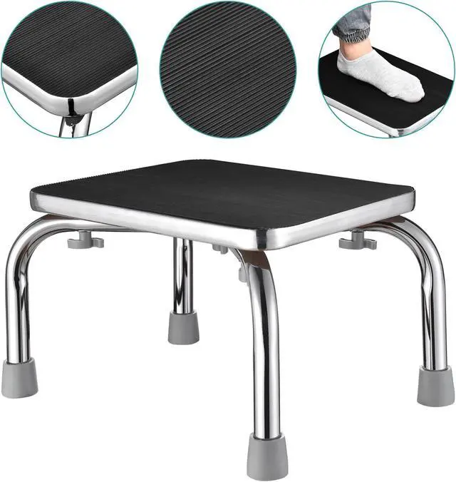 Alt view image 4 of 7 - Medical Steel Step Stool Anti-Slip Platform Footstool for Seniors Adults Kids