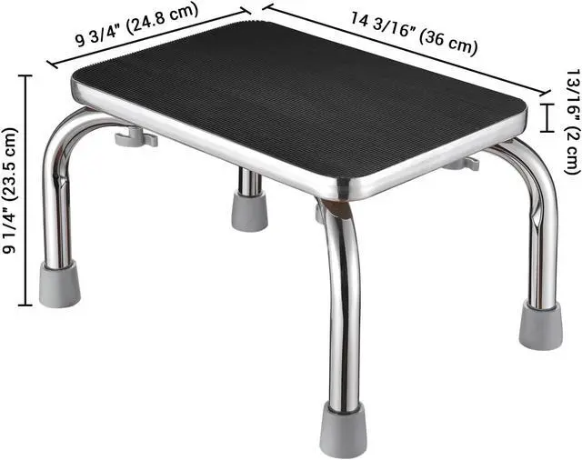 Alt view image 6 of 7 - Medical Steel Step Stool Anti-Slip Platform Footstool for Seniors Adults Kids