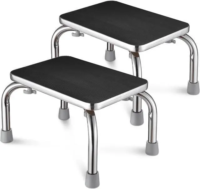 Main image of Yescom Medical Steel Step Stool Anti-Slip Platform Footstool for Seniors Adults 2 Packs