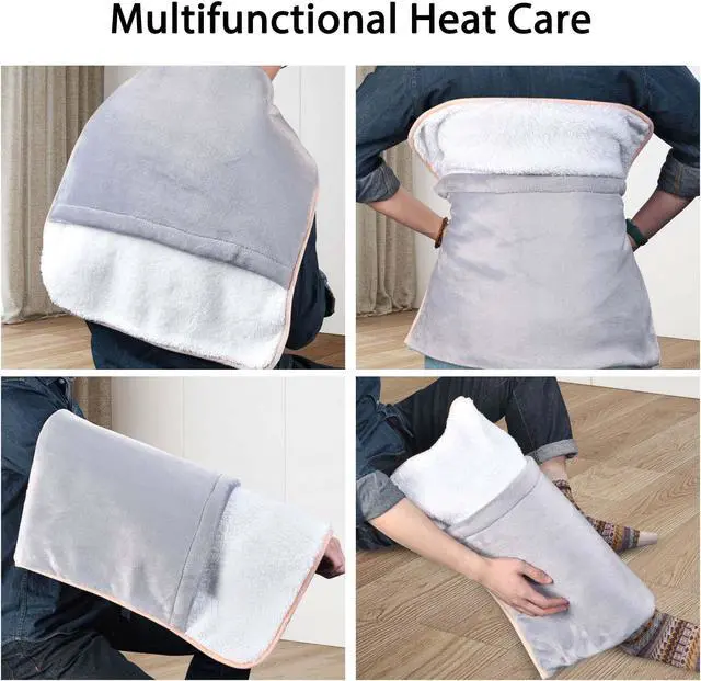 Alt view image 2 of 7 - 2 Packs Electric Heated Foot Warmer Unisex Winter Foot Heating Pad Auto Shut Off