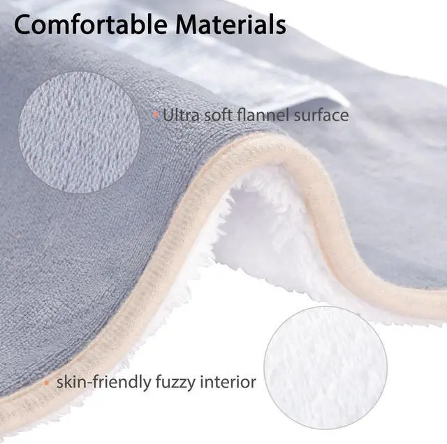 Alt view image 5 of 7 - 2 Packs Electric Heated Foot Warmer Unisex Winter Foot Heating Pad Auto Shut Off