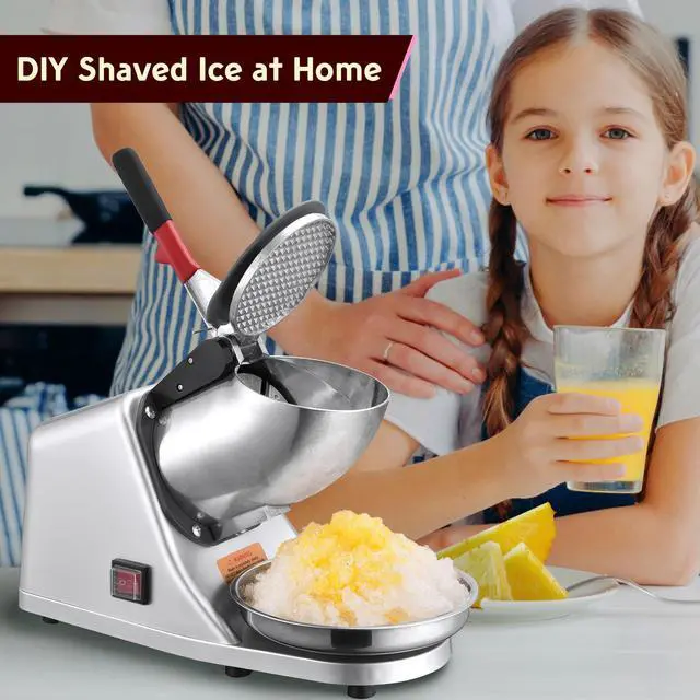 Alt view image 2 of 7 - Ice Shaver Machine Snow Cone Maker Shaved Icee 143 lbs Electric Crusher Shaving