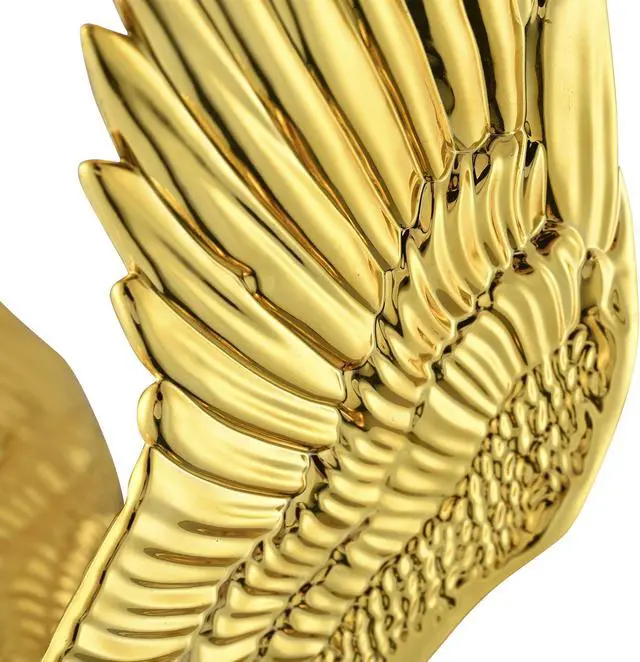 Alt view image 14 of 14 - 14" Flagpole Eagle Topper Finial Ornament For Telescopic Pole Gold Yard Outdoor