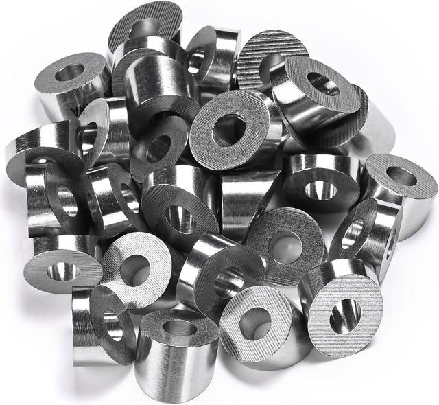 Main image of 316 Stainless Steel 1/4 Angled Beveled Washer for 1/8" Cable Railing 30 Pack