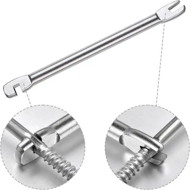 Alt view image 7 of 7 - Stainless Steel Left Right Handed Thread Swage Lag Screws Cable Railing 40 Pack
