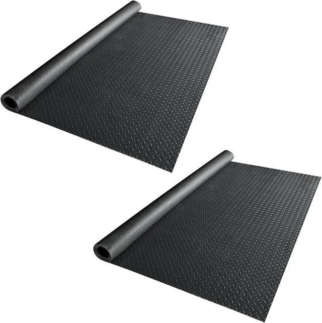 Main image of Yescom Garage Floor Mat Roll Diamond Car Parking Protect Cover Trailer PVC 13x5 Ft for Under Car Boats Workshop 2 Pack
