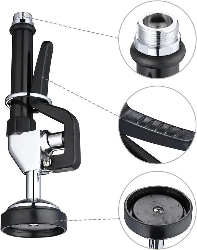Alt view image 2 of 6 - Aquaterior Pre-Rinse Spray Valve Sprayer Head for Commercial Kitchen Sink Faucet