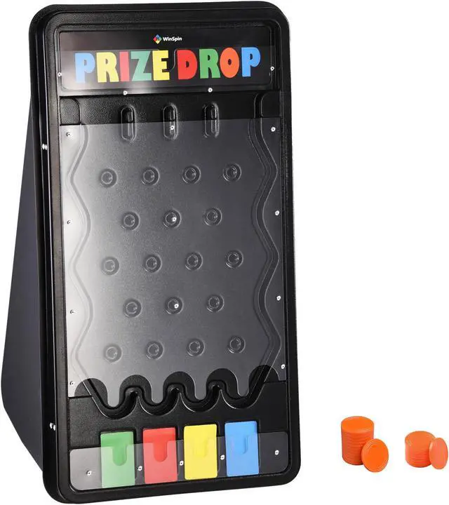 Main image of WinSpin 25" Prize Drop Board Disk Drop Game w/20 Pucks Home Tradeshow