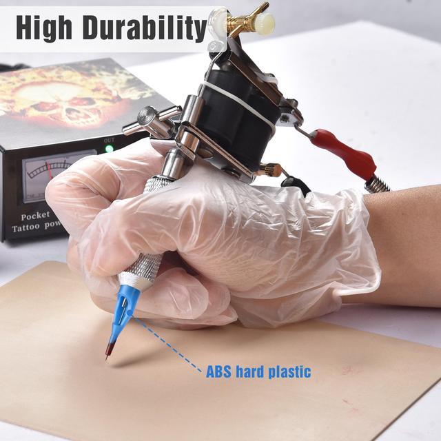 Alt view image 5 of 7 - 100 Piece Tattoo Tips Tubes 10 Sizes Disposable for Needles Round Diamond Flat