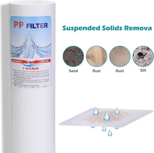 Alt view image 3 of 7 - Replacement Water Filters PP GAC CTO RO UF Water Purifer Stage 1-3 3PCS