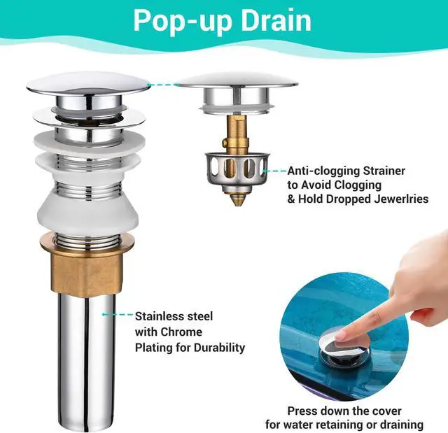 Alt view image 5 of 7 - Aquaterior 2 Packs Tempered Glass Sink Transitional Style Basin Waterfall Faucet