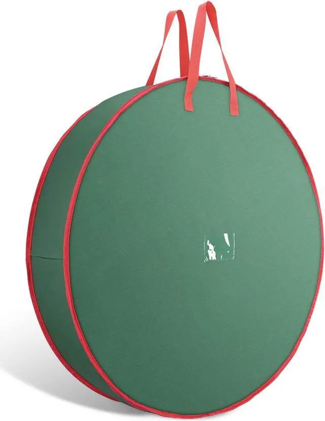 Alt view image 3 of 7 - 30" Christmas Wreath Storage Bag Handle Garland Holiday Container Decoration
