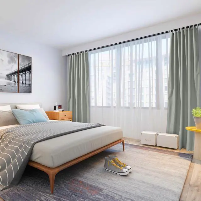 Alt view image 3 of 7 - Yescom 54"x84" Outdoor Curtain Panel Drape UV30+ Patio Pergola Garden Pavilion 2 Pack