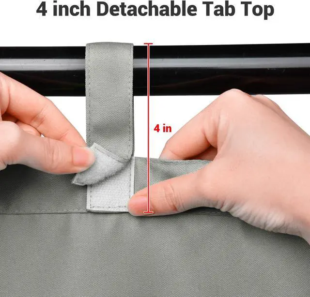 Alt view image 5 of 7 - Yescom 54"x84" Outdoor Curtain Panel Drape UV30+ Patio Pergola Garden Pavilion 2 Pack