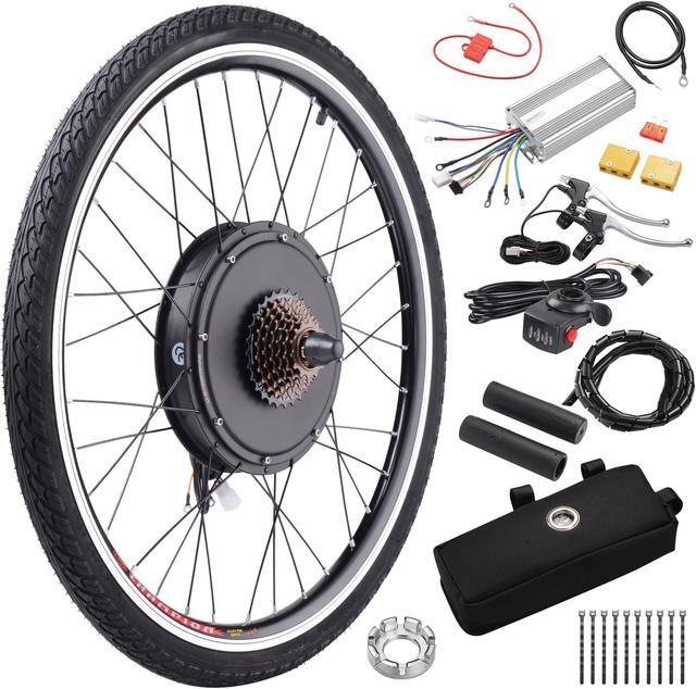 Alt view image 2 of 7 - Yescom Electric Bicycle Motor Kit 26" Rear Wheel 48V 1500W E-bike Conversion Kit
