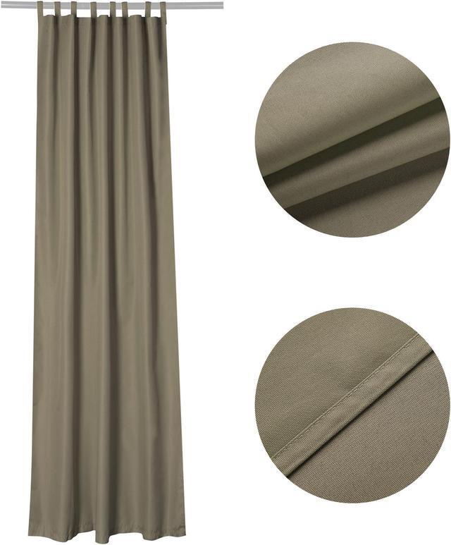 Alt view image 4 of 7 - Yescom 54"x108" Outdoor Privacy Curtain Panel Tab Top UV30+ Patio Lanai Pergola 8 Piece