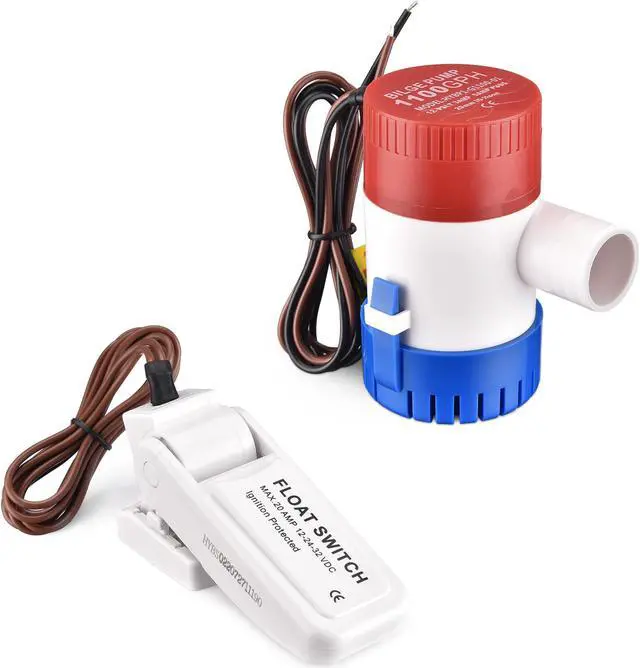 Main image of 1100GPH 12V Electric Marine Submersible Bilge Sump Water Pump for Boat Yacht
