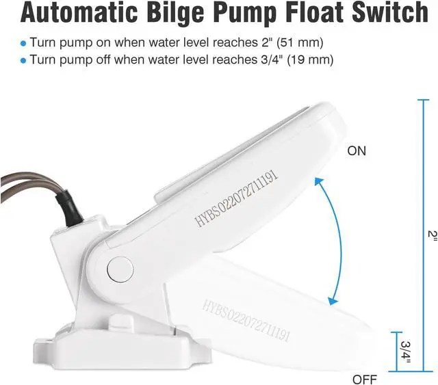 Alt view image 5 of 7 - 1100GPH 12V Electric Marine Submersible Bilge Sump Water Pump for Boat Yacht