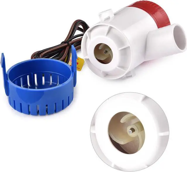 Alt view image 6 of 7 - 1100GPH 12V Electric Marine Submersible Bilge Sump Water Pump for Boat Yacht