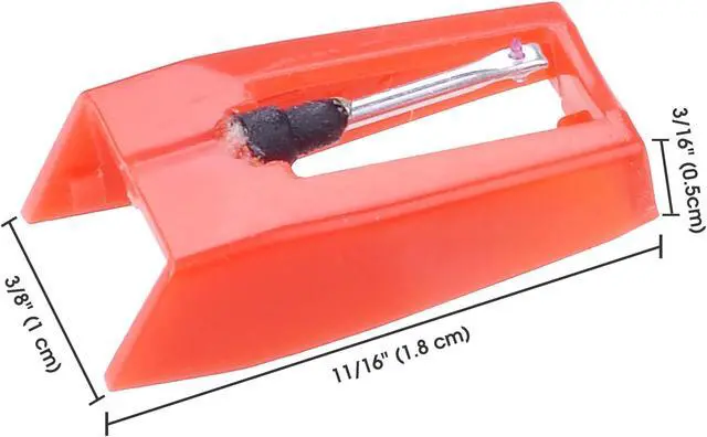 Alt view image 3 of 4 - Yescom Pack of 4 Replacement Stylus Turntable Needle for Vinyl Record Player Ruby Tipped