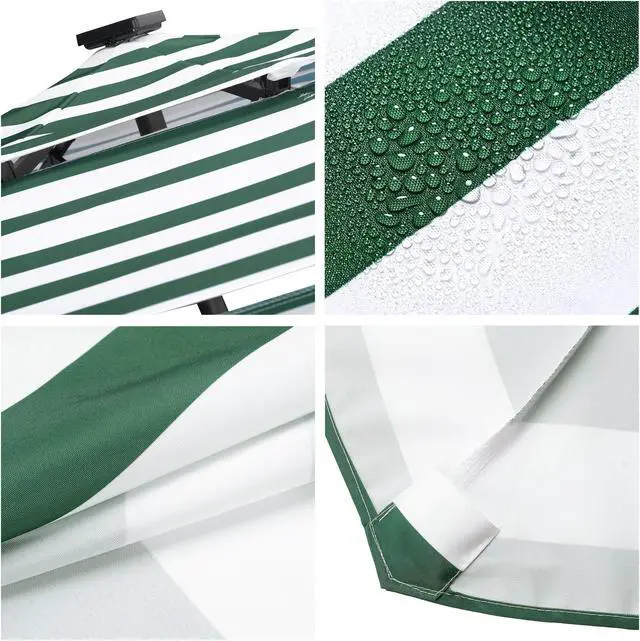 Alt view image 6 of 7 - Yescom 10 Ft 3-Tier Patio Umbrella Replacement Canopy Market Table Top Market Pool