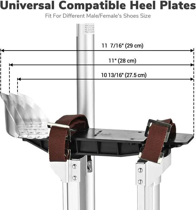 Alt view image 5 of 7 - Yescom Drywall Stilts 36" - 50" Adjustable Aluminum Painting Tool for Ceiling / Sheetrock Taping Parade Costume