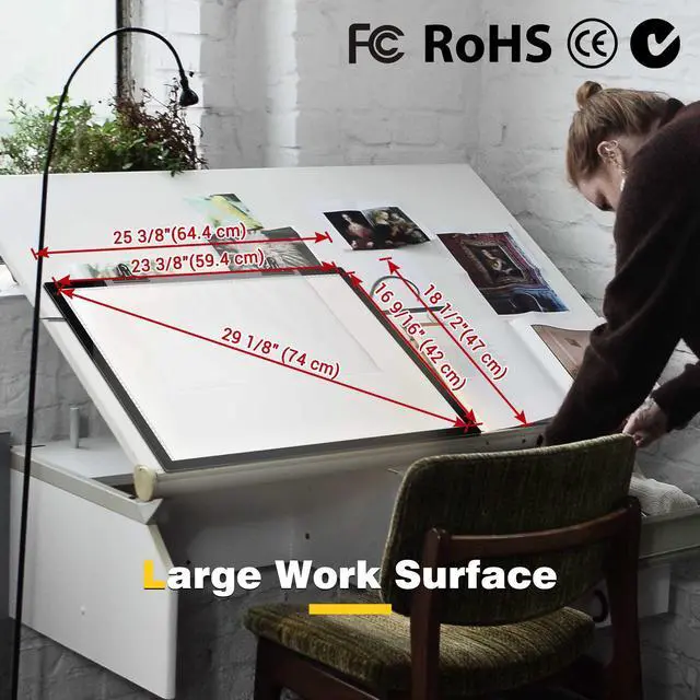 Alt view image 7 of 7 - LED Drawing Board Light Box Tracing Pad Artist Stencil Tattoo A2 A3 A4 3 Pack